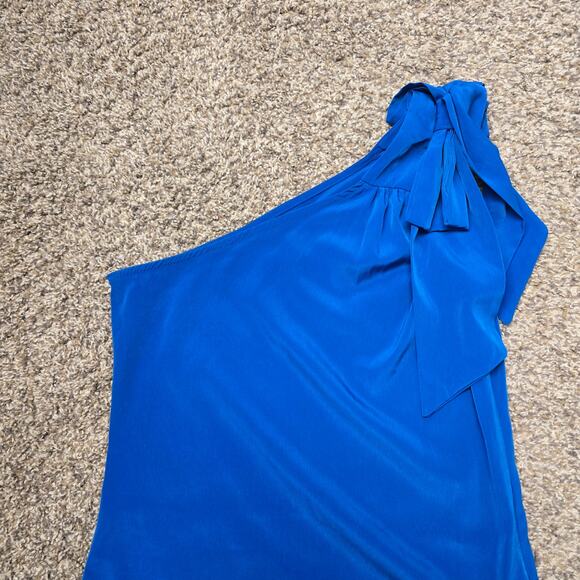 Women's Noble U Blue One Shoulder Mini Dress | Size Small - Picture 3 of 7